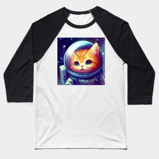 Space Kitten Baseball T-Shirt